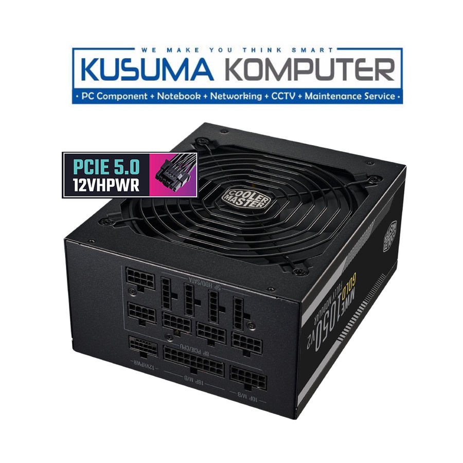 Cooler Master MWE Gold 1050 V2 ATX 3.0 PCIE 5.0 80 Plus 1050W Full Modular