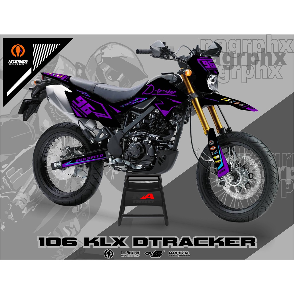 DECAL KLX D-TRACKER HOLOGRAM - DECAL D-TRAKER FULLBODY HOLOGRAM