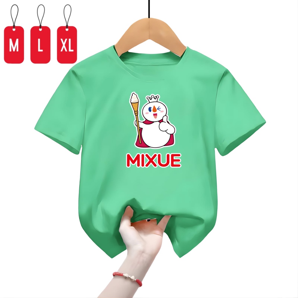 Baju Kaos Anak Laki Dan Perempuan Mixue Top/Kaos Mixue Trending Viral