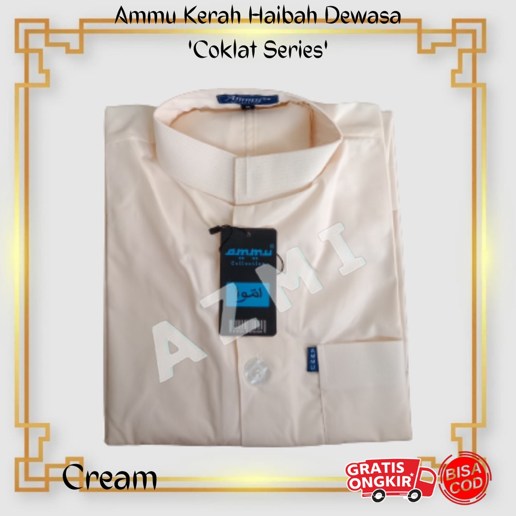 Promo Baju Koko Ammu Dewasa Original Cream Termurah!!!