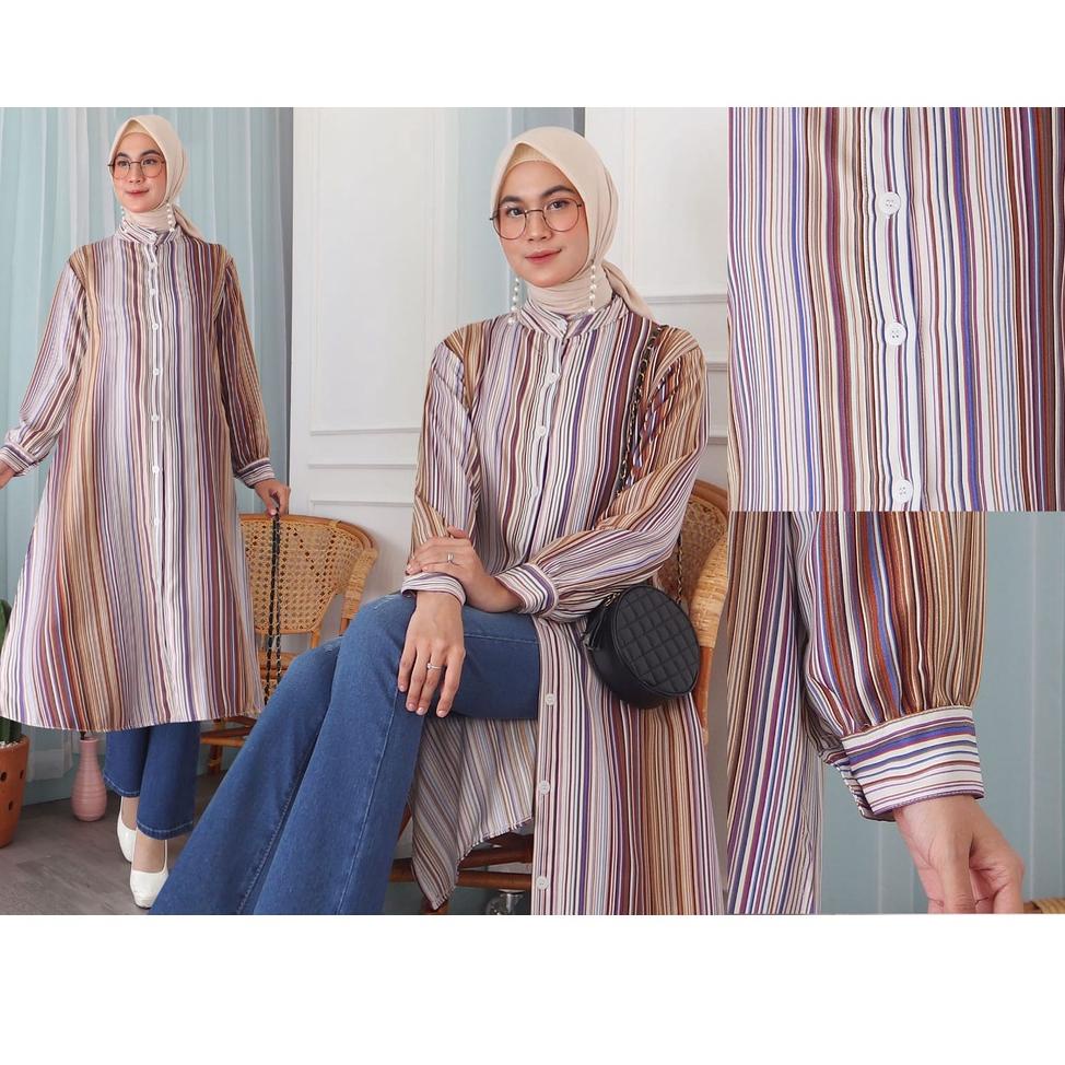 MENARIK LONG TUNIK SHAKILA MOTIF - TUNIK KOTAK 800