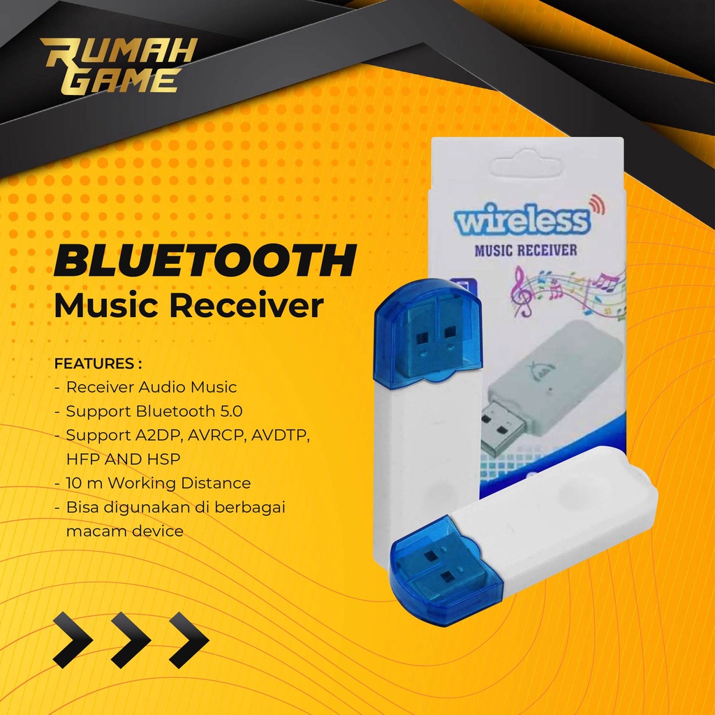 Usb Dongle Bluetooth Speaker Mobil BT Reciever Music wireless