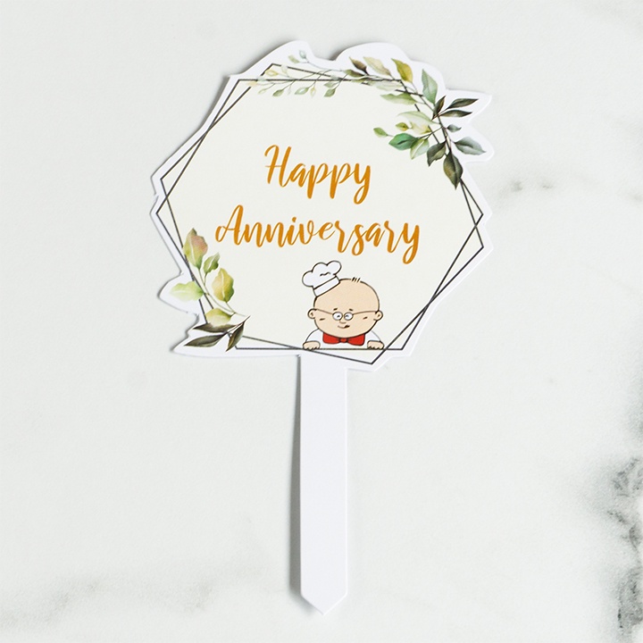 

Uncle Tetsu - Cake Topper - Happy Anniversary