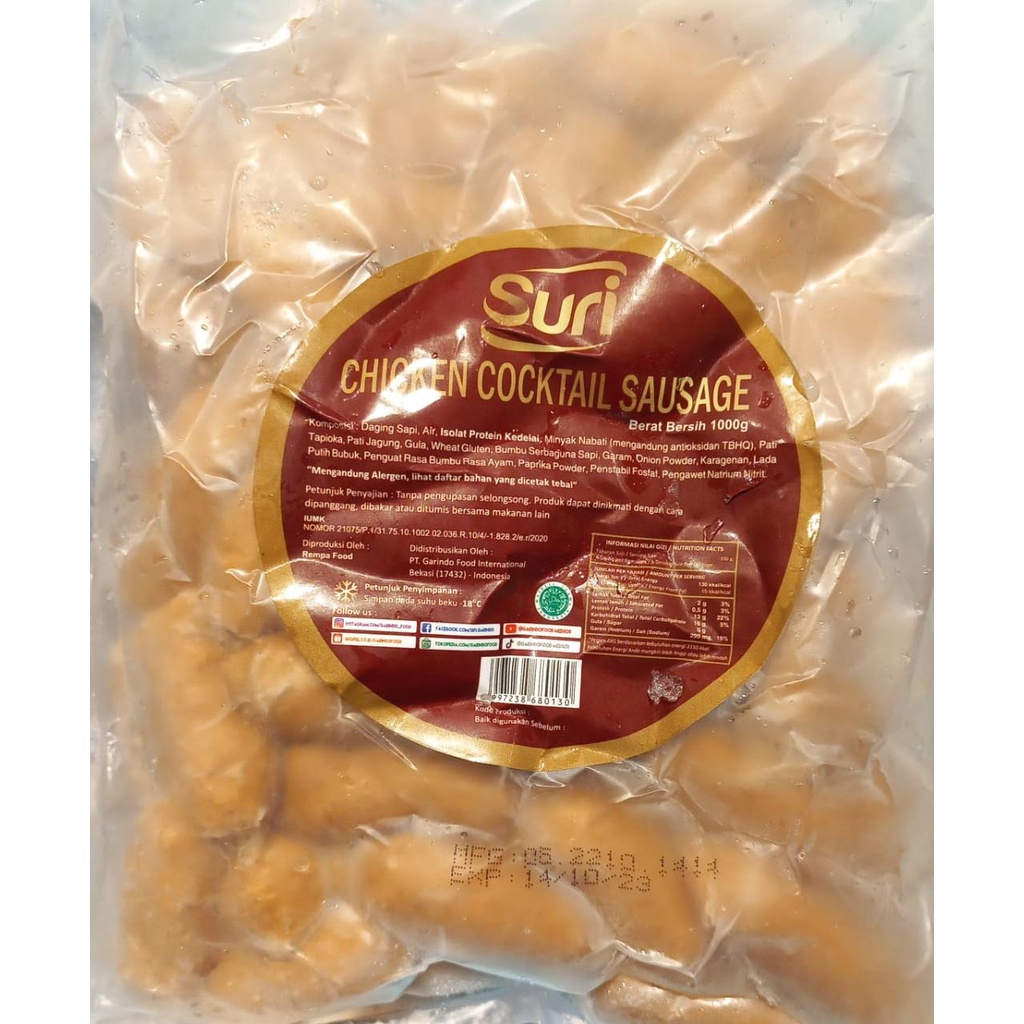 

SURI SAUSAGE CHICKEN COCKTAIL 1 KG