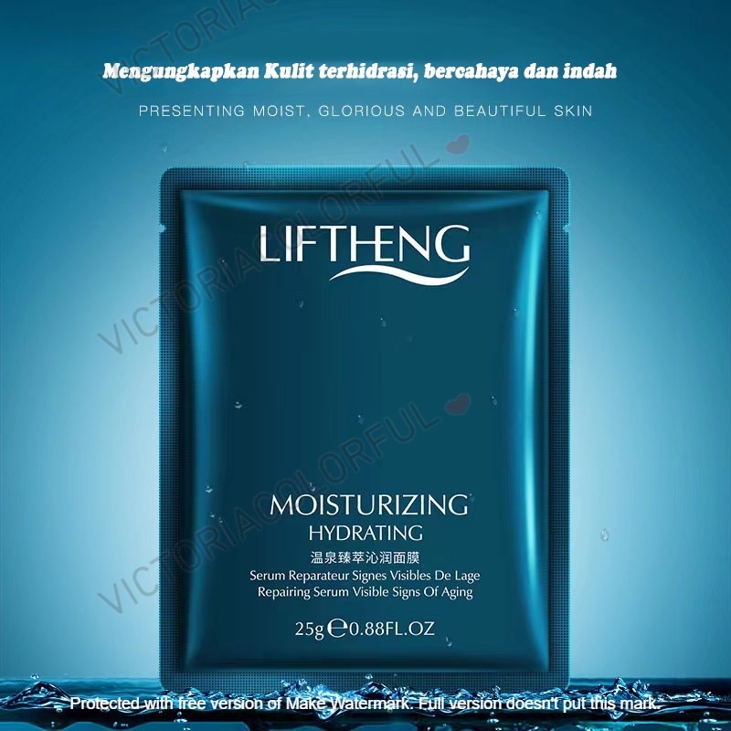 LIFTHENG DEEP SEAWEED EDITION Moisturizing Molecule Emulsion Cream Krim Pelembab wajah 40ML 100ML / LIFTHENG Deep seaweed Macrocystis Moisturizing Facial Wash Sabun Cuci muka Ekstrak Rumput laut 40 gram