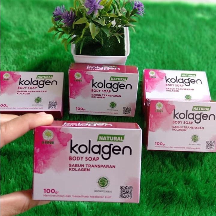 SABUN Transparan Natural KOLAGEN Body Soap Herbal HNI HPAI