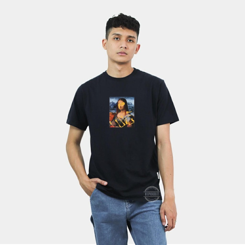 Hipokrit Original Distro - T-Shirt Basic Slim Fit Black Bunda Maria Populer Dan Terlaris