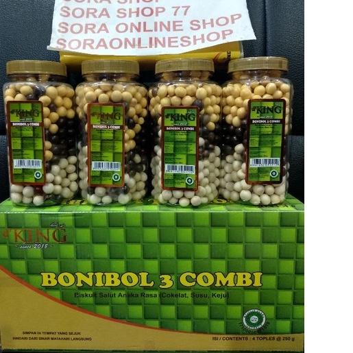 

➮ 1 Dus (4 Toples) Bonibol 3 Combi d' King (Cokelat, Susu, Keju) ➦