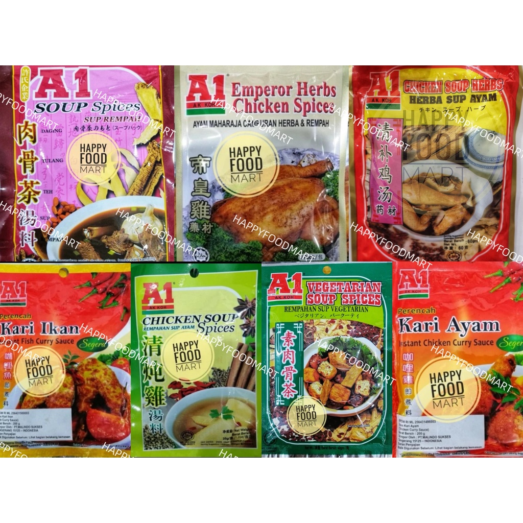 [SALE] A1 KARI AYAM/KARI IKAN/AYAM MAHARAJA/REMPAHAN SUP AYAM/SUP AYAM/BAK KUT TEH HERBAL/SUP REMPAH