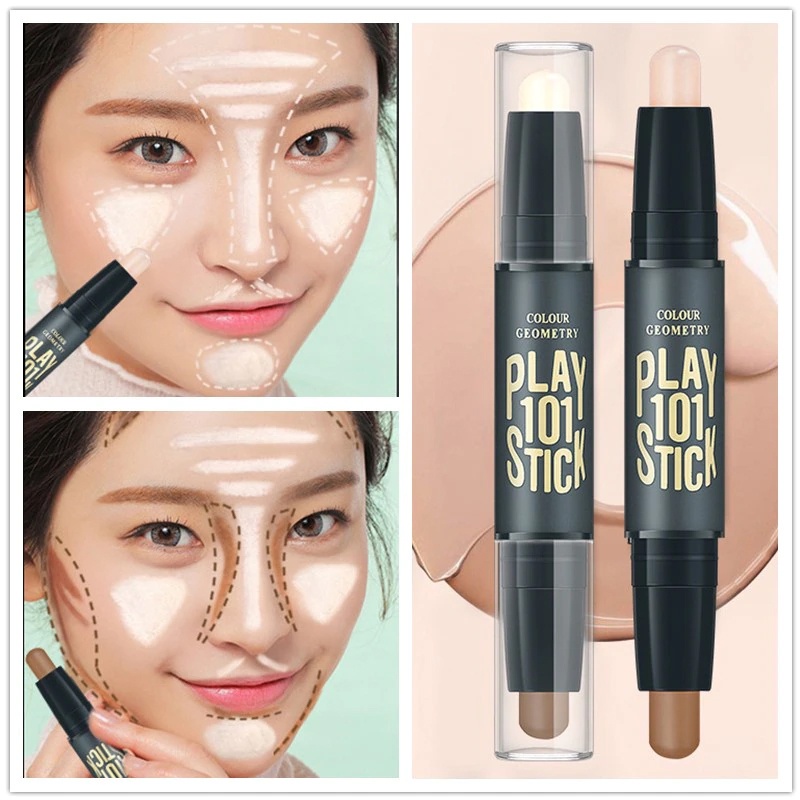 DNM/Lameila Face Stick 2 Head / Concealer Highlight Contouring Shading Make Up Dua Sisi / Facestick Pembentuk Lekukan Wajah / TS-121