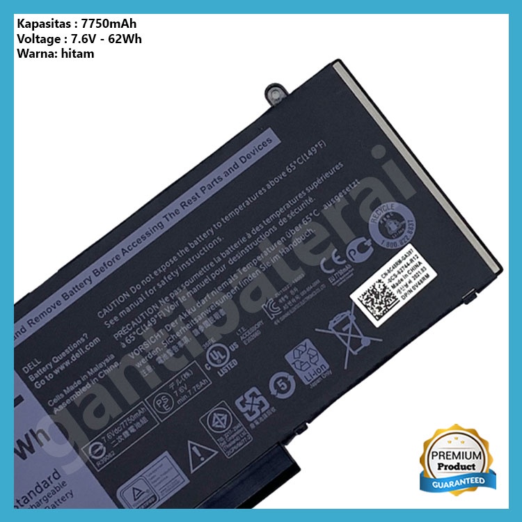 Baterai Dell Latitude E5470 E5450 E5550 E5570 6MT4T