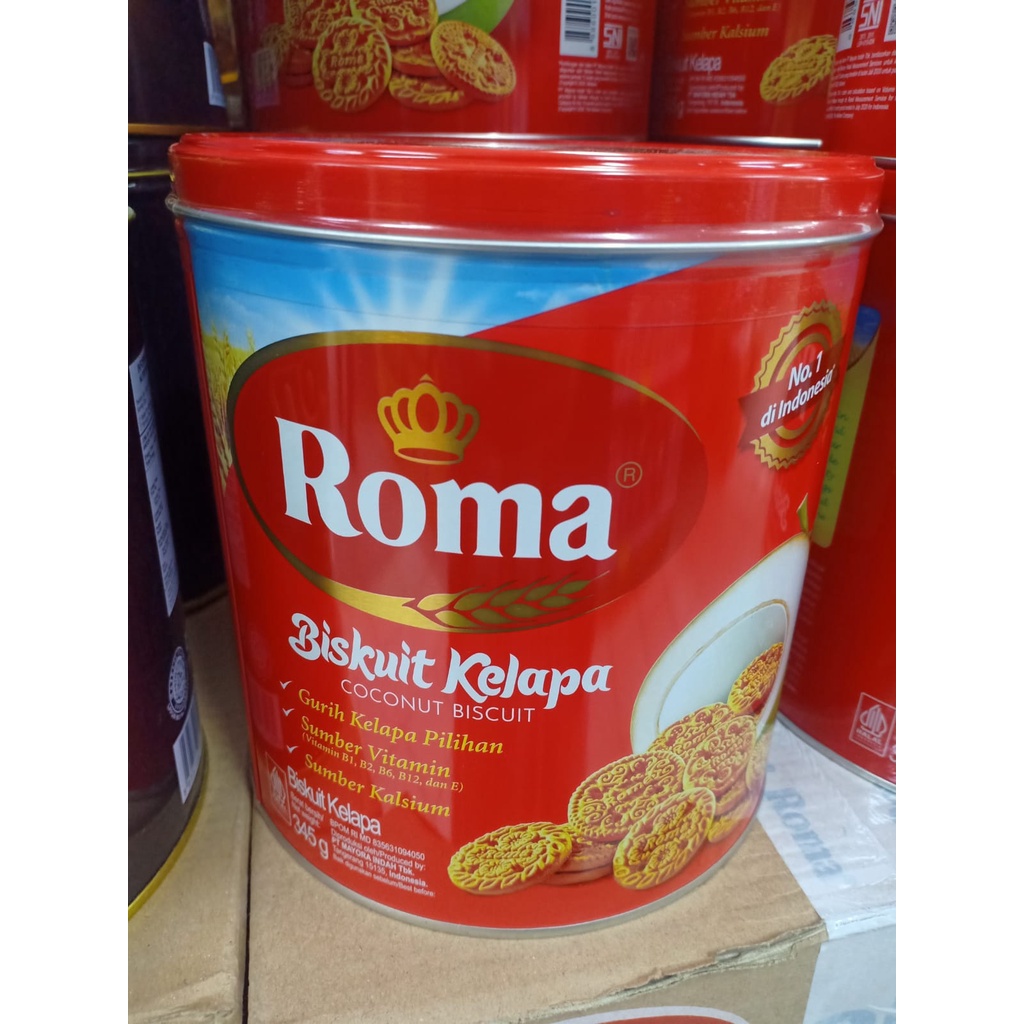 

Biskuit Roma Kelapa Kaleng 345gr