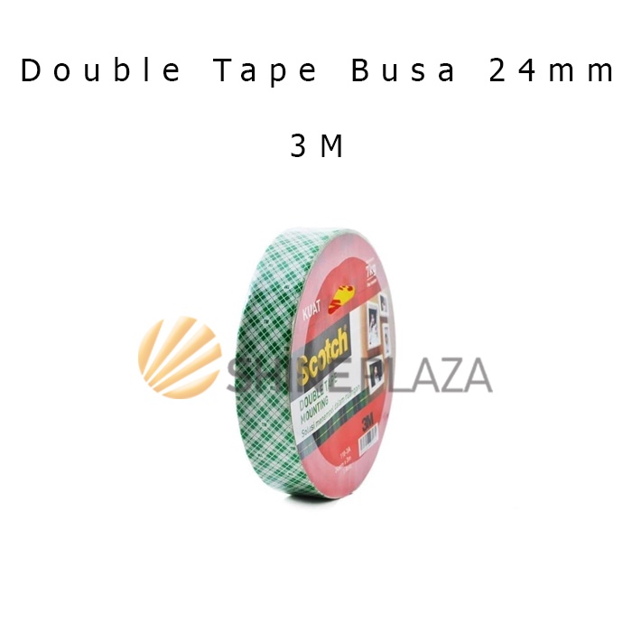 

Double Sided Mounting Tape Scotch 3M 24mm - Double Foam Tape Busa 24 mm