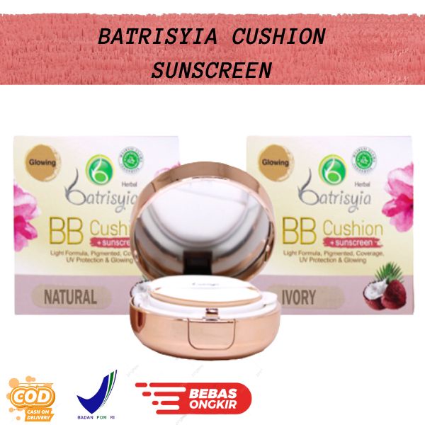 Batrisyia BB Cushion Plus Sunscreen SPF 35+++ ∣ Batrisyia Foundation ∣ Batrisyia Alas Bedak Shade Iv