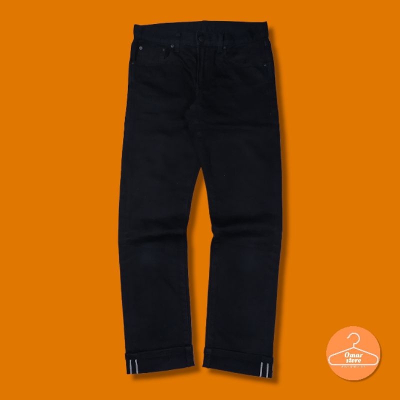 UNIQLO BLACK JEANS SELVEDGE