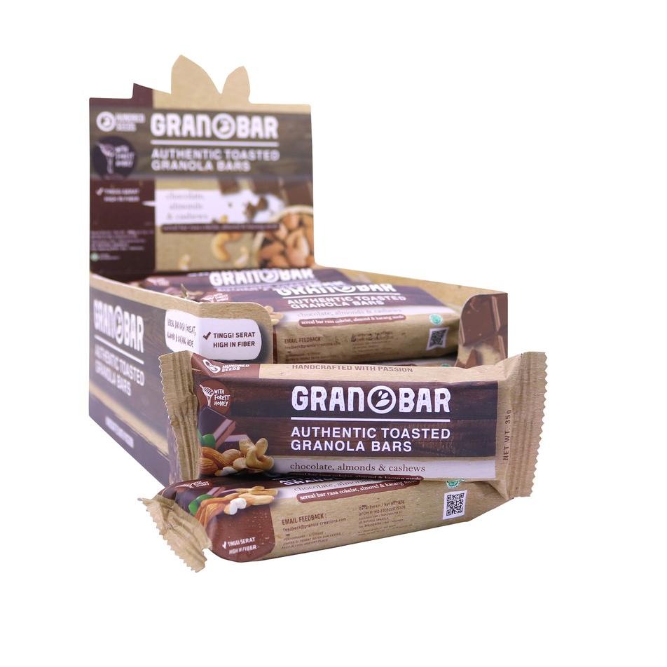 

Harga Oke Granobar - Chocolate, Almonds & Cashews Box 16pcs