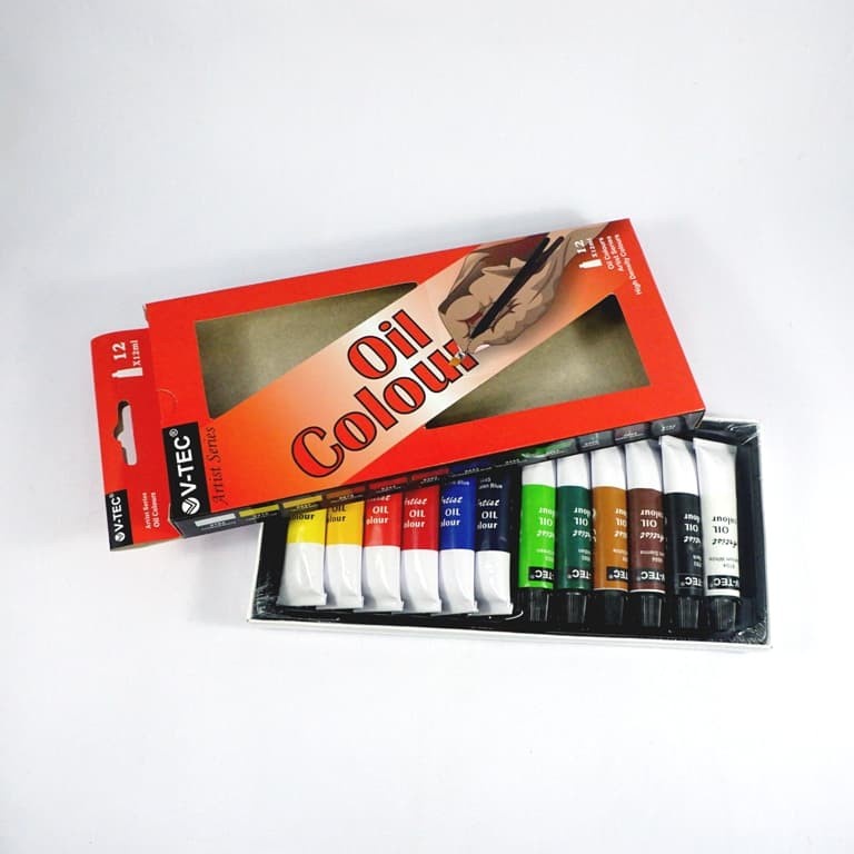 

V-Tec Artist Series Oil Colours set 12x12ml / Cat Minyak Vtec Set 12