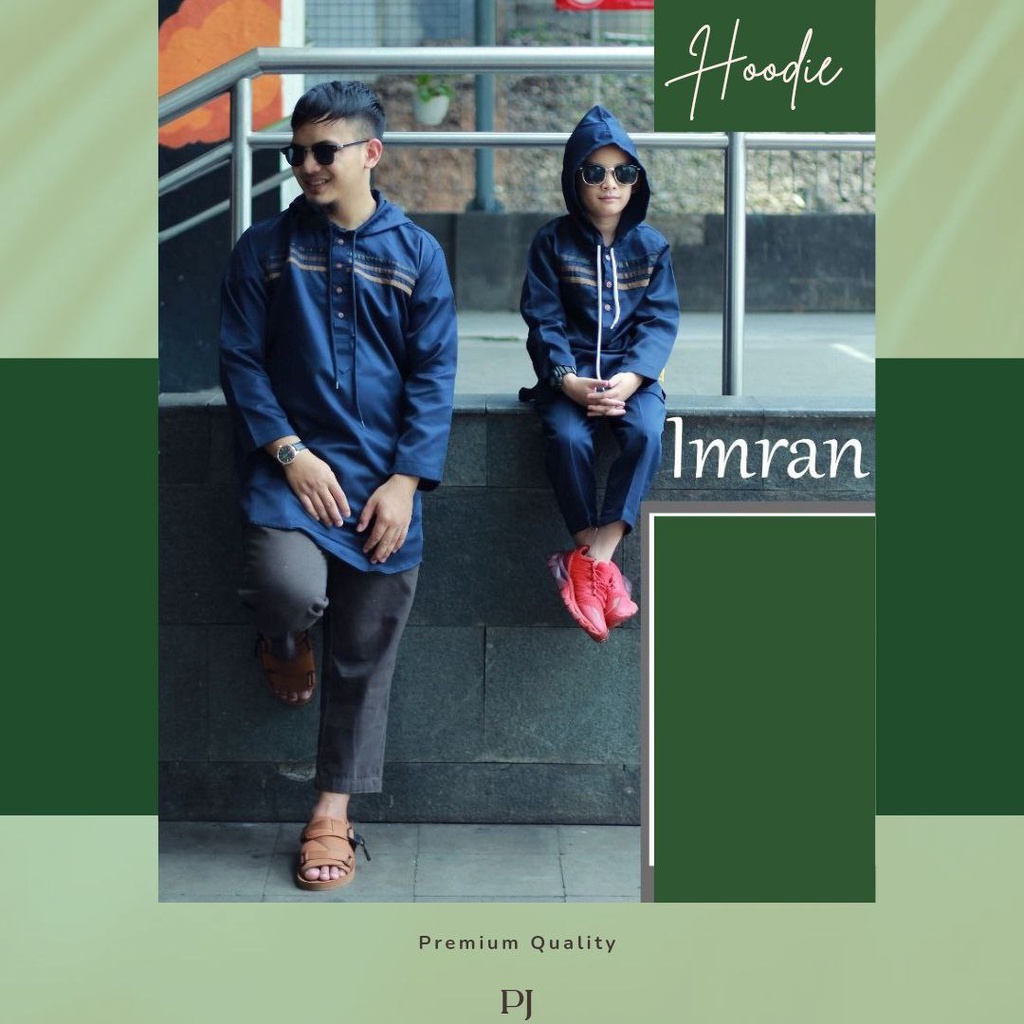 Kurta Al Amwa Hoodie Dewasa Imran(panjang)