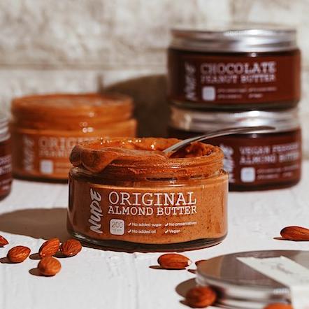 

♙ NUDE Original Almond Butter Unsweetened 200g - Natural Vegan Spread Keto Friendly ☛