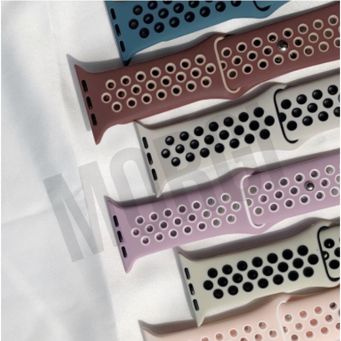 Strap Watch 6 5 4 3 2 1 7 8 SE 38mm 40mm 42mm 42mm 44mm 45mm 49mm 38 40 41 42 44 45 49 mm Series Tali Untuk iWatch Ultra Smartwatch Band Silikon