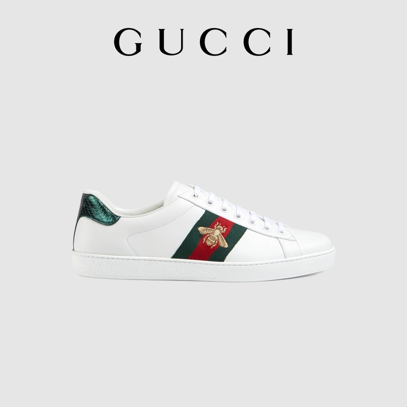 Gucci Ace series men's embroidered small white shoes sneakers