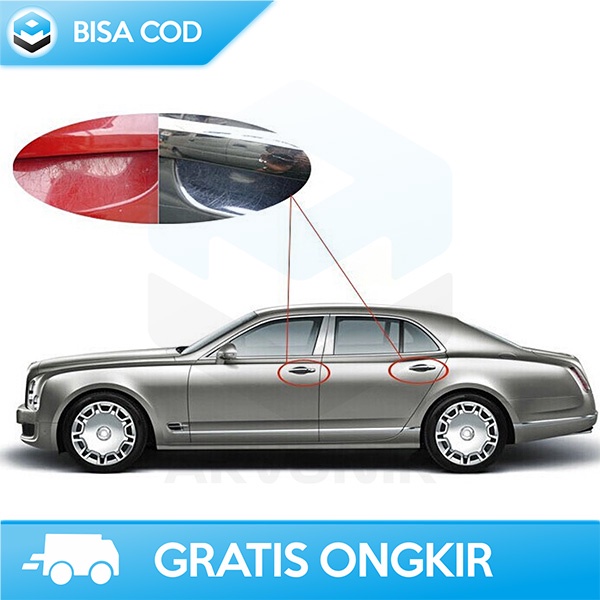 STIKER PELINDUNG GAGANG PINTU MOBIL ANTI GORES TRANSPARAN 4PCS PU FILM