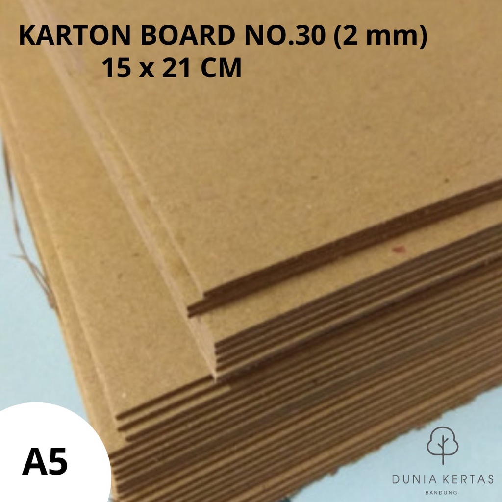 

MIN PESAN 45 LEMBAR. Karton hard board No. 30 (tebal 2mm) A5