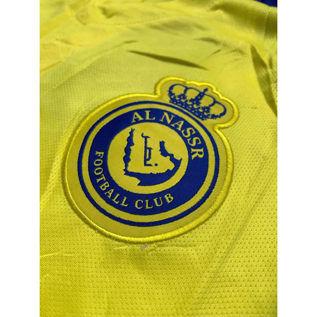 Jersey Baju Bola Al Nassr Home Full Patch 2022 2023 Grade Ori