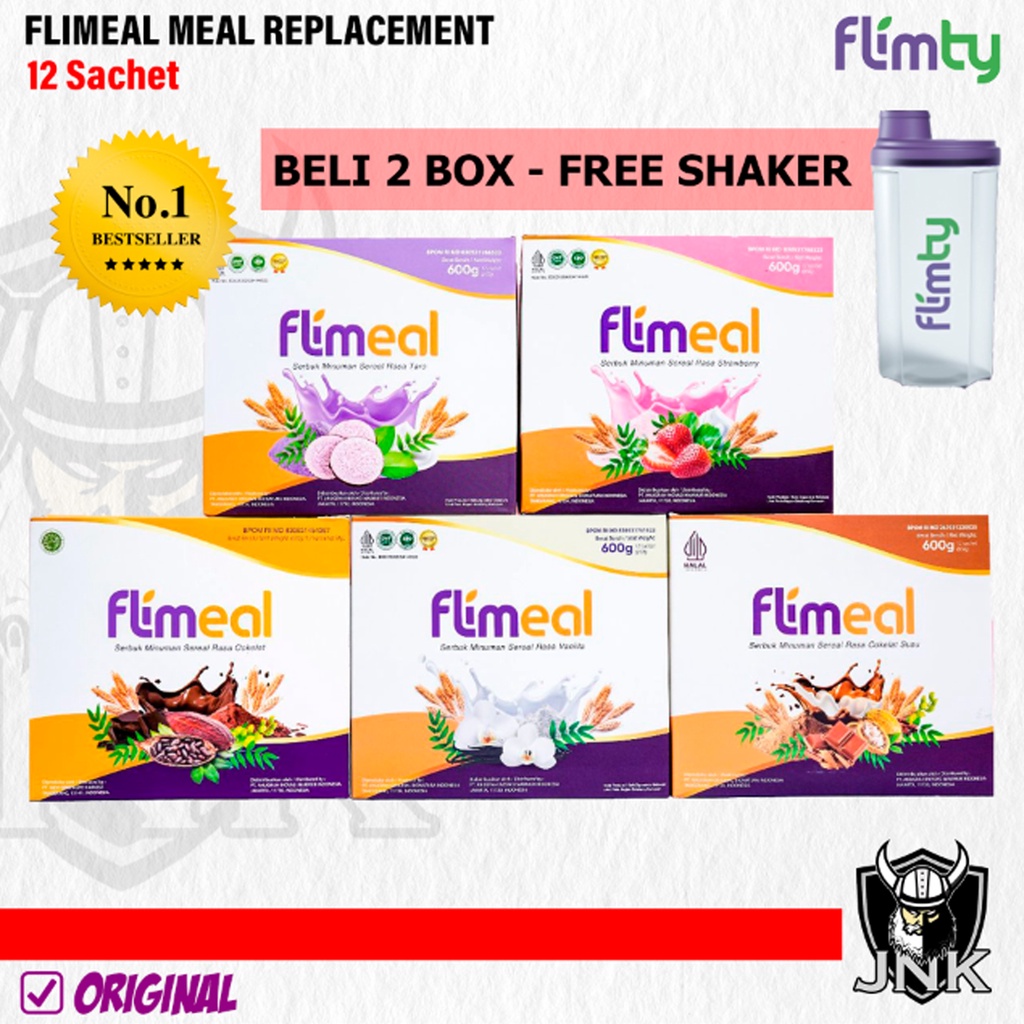 

Flimeal Sereal Susu Diet Rasa Coklat Pengganti Makan isi 12 Sachet dari Flimty Fiber Original