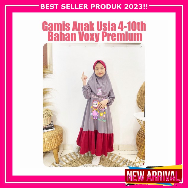 Gamis Anak Cewek Tanggung Umur 9 12 Thn Terbaru 2023 3 4 Tahun 8 7 1 10 5 Pakaian Games Model Simpel
