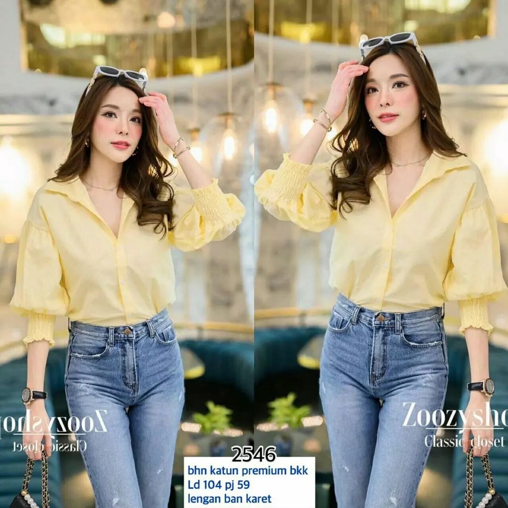 CLOTHINGICON BLOUSE KEMEJA LENGAN BALON BALLOON BKK BANGKOK IMPORT