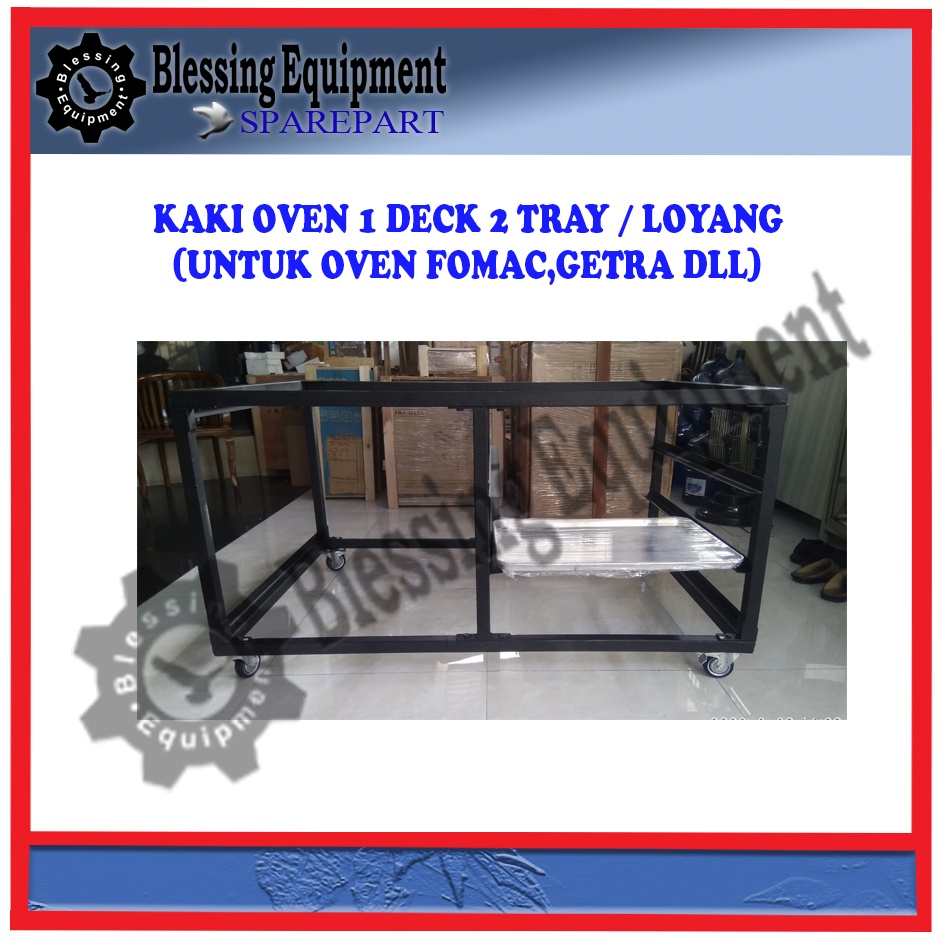 Kaki Oven / Rak Oven 1 Deck 2 Tray Untuk Oven Gass Deck Fomac,Getra