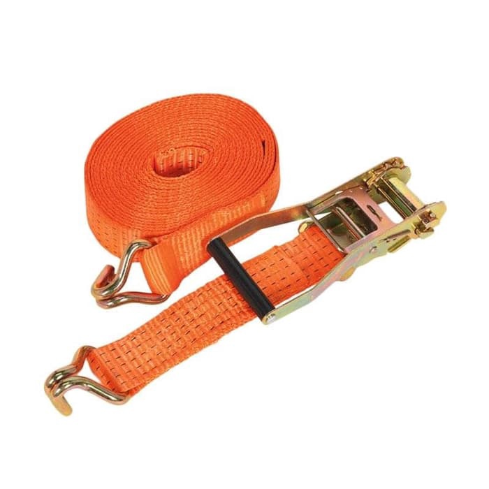 [Bisa Cod] Rachet Tie Down 8-10 Meter Webbing Cargo Trackbelt 10 Ton Tali Sound