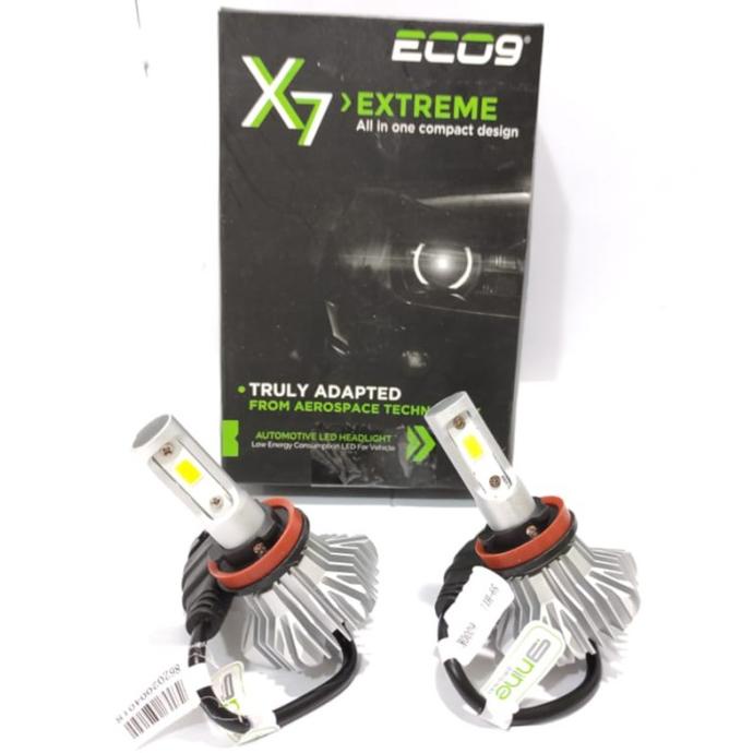 ECO9 X7 LUMINOS LED H11 LAMPU FOGLAMP HEADLAMP MOBIL UNIVERSAL