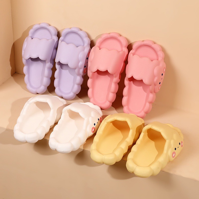 AVVET Sandal Wanita Rumahan 6678 Sendal Slop Motif Awan Bahan Karet Tebal Empuk Sendal Peva Home Slipper Anti Slip Wanita Gaya Korea Murah Import