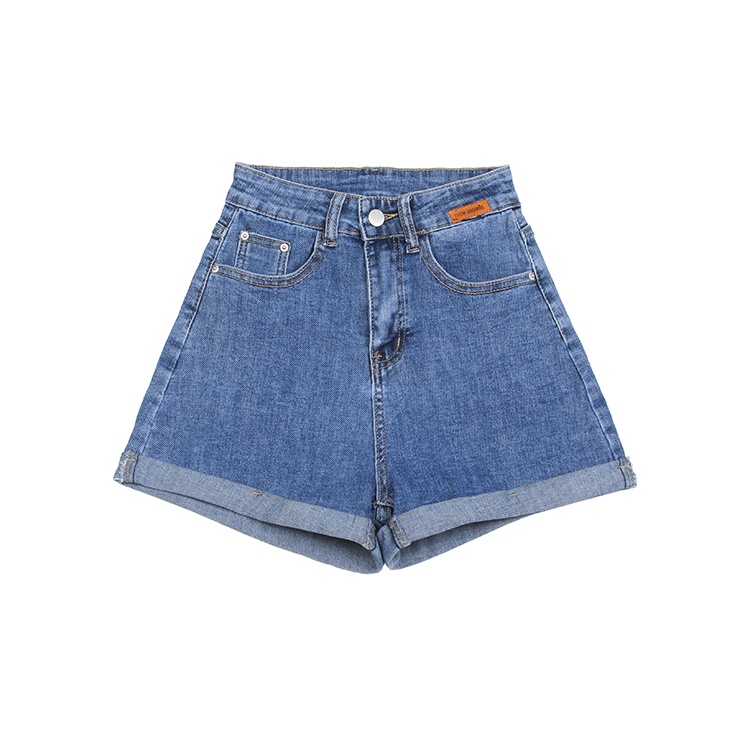 Celana jeans high waist wanita stretch kulot jeans korea hotpants cewek jeans celana pendek hitam denim celana pendek dewasa ootd