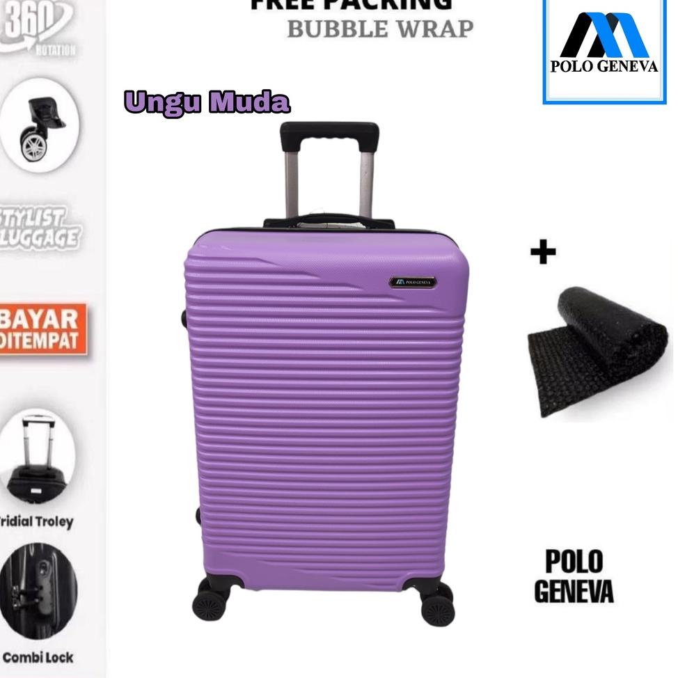 TREN TERBARU Koper 20 inch Polo GENEVA Ukuran Kabin Size/Fiber/Murah/Travel