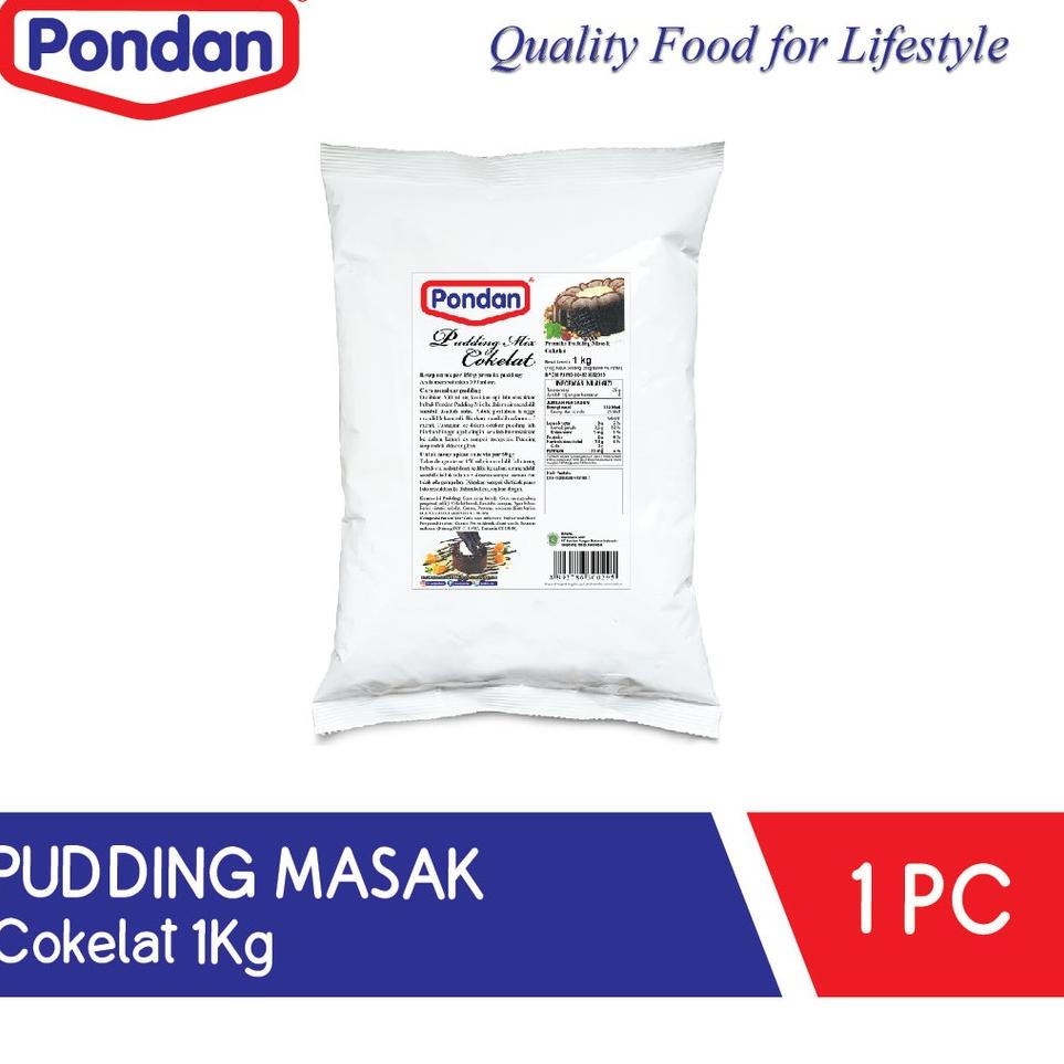 

♝ Pondan Pudding Masak 1Kg (Cokelat/Vanila/Mangga/Strawberry) ❆