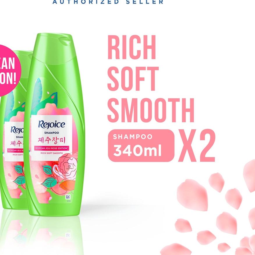 ✹ Rejoice Jeju Rose Shampoo 340ml [Paket isi 2] ➣