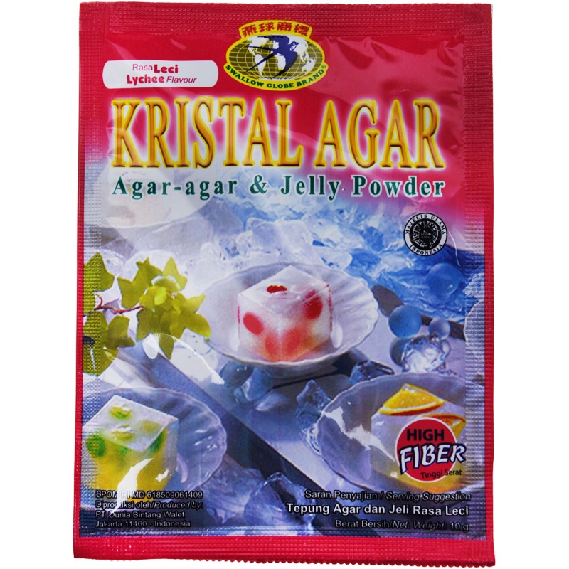 

Swallow Globe Kristal Agar Leci 10g