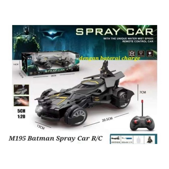 

Dijual M195 Mainan Mobil Remote Control Batman Spray Car Batmobile Murah