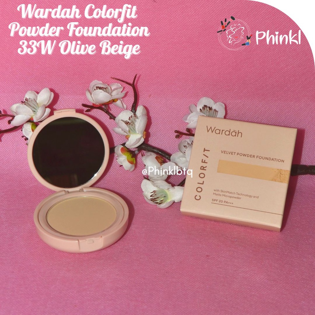 `ღ´ PHINKL `ღ´ ᘺᗩᖇᕲᗩᕼ Wardah Colorfit Velvet powder Foundation bedak padat