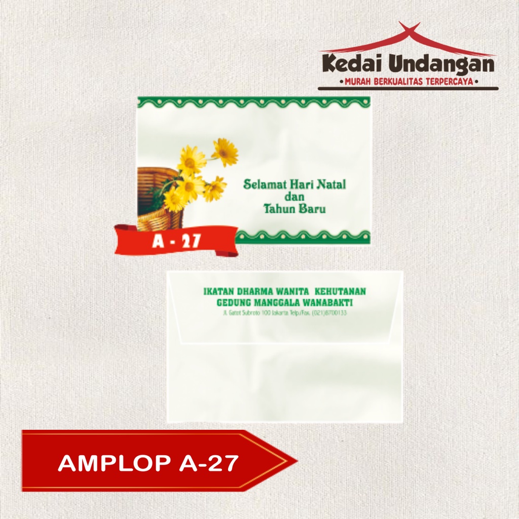 

Amplop Falah Motif A-27 Isi 50 Lembar Tanpa Tulisan