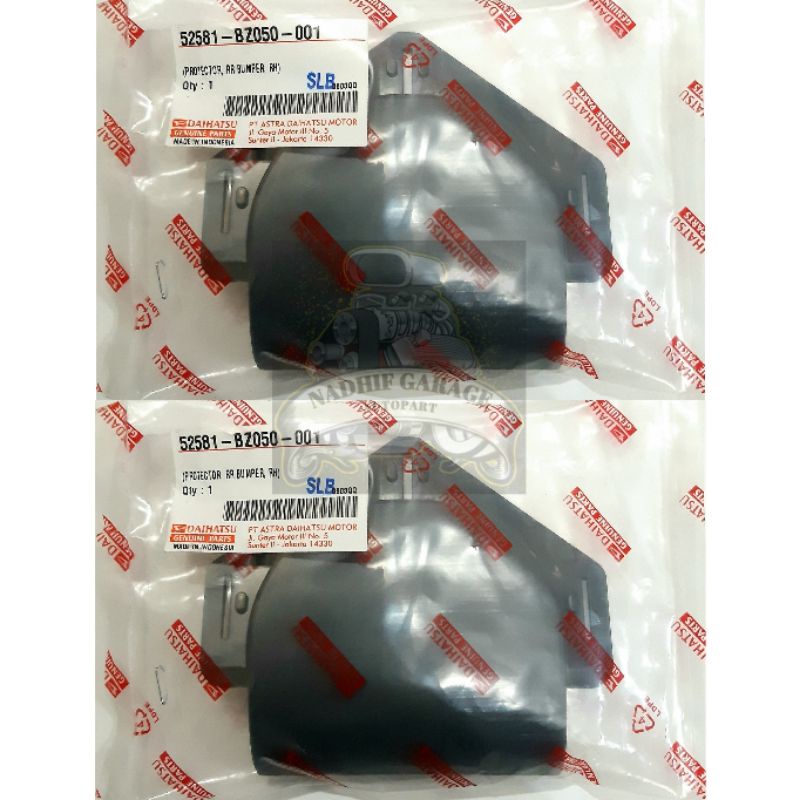 Tutup Bumper bemper Belakang Grand Max (Buka Kesamping) Belakang Warna Hitam (Body) Original