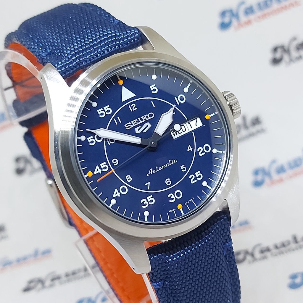 Seiko 5 Sports SRPH31K1 Street Blue Flieger - Jam Tangan Pria SRPH31