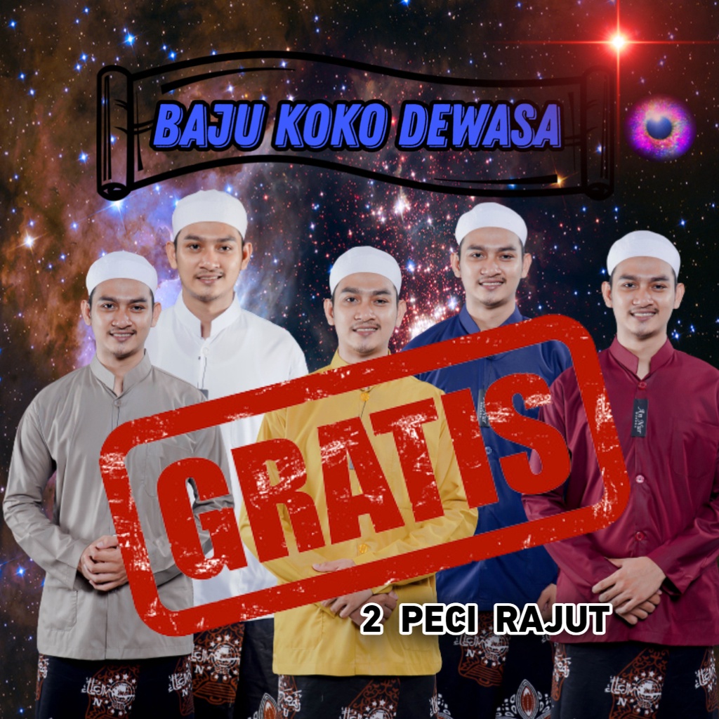 Baju Koko Pria Dewasa Lengan Panjang Dewasa Jumbo Terbaru Baju Muslim Koko Kokoh Habaib Haibah Habib