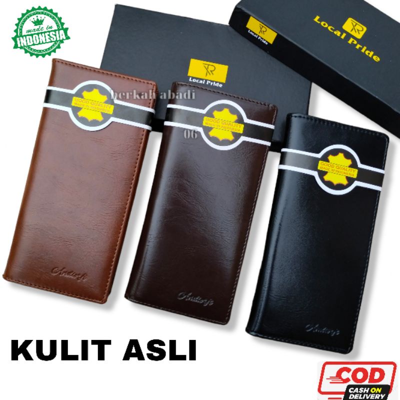 DOMPET  PANJANG PRIA KULIT ASL 100% ORIGINAL/ DOMPET KULIT PANJANG PRIA WANITA LEMBUT ASLI GARUT/ Dompet kulit Pull up/ Dompet wallet kulit pria Dompet Fashion daily