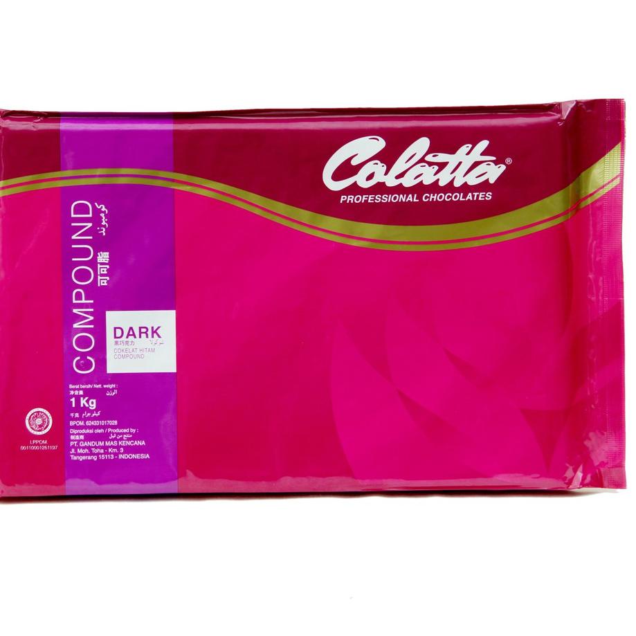 

➯ Cokelat Batang - Colatta Dark Chocolate Compound Kemasan 1kg !!! ♨