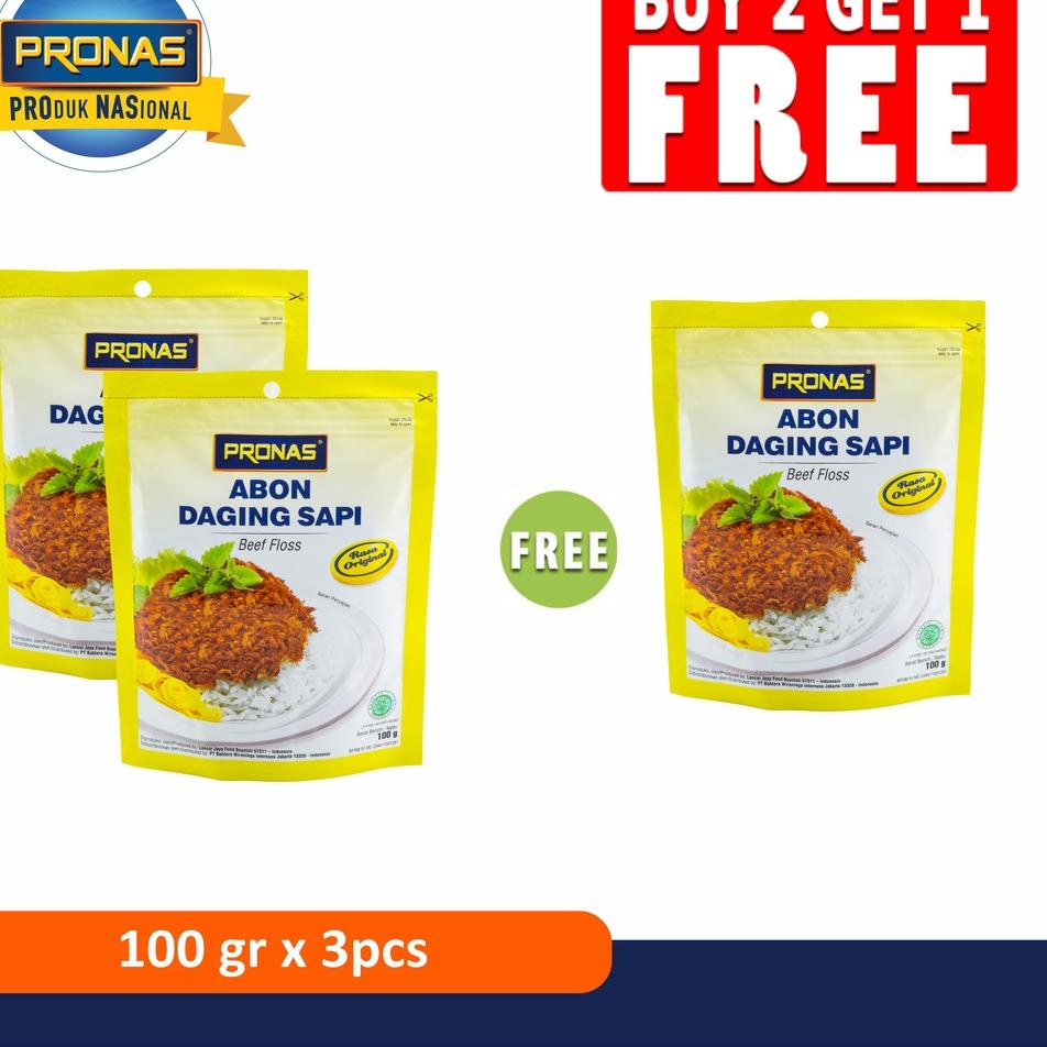 

✩ PRONAS Abon Original 100 gr Buy 2 Get 1 ☏