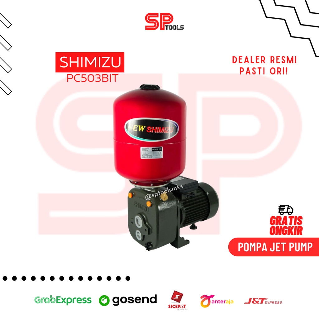 MESIN POMPA AIR JET PUMP 50 METER SUMUR BOR DALAM SHIMIZU PC 503 BIT / PC-503BIT / PC503 BIT / PC 50